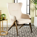 The Ellis High-Back Wing Accent Chair by Clayson Design