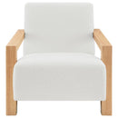 The Elowen Faux Fur Lounge Chair by Clayson Design