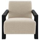 The Elowen Faux Fur Lounge Chair by Clayson Design