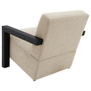 The Elowen Faux Fur Lounge Chair by Clayson Design