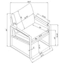 The Monroe Industrial Accent Chair by Clayson Design