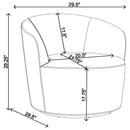 Joyce Barrel Back Swivel Chair by Clayson Design