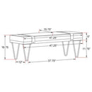 Austin Fabric Upholstered Accent Bench Beige by Clayson Design