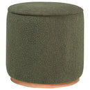 Zena Faux Sheepskin Ottoman by Clayson Design