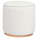 The Elowen Plush Round Ottoman by Clayson Design