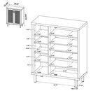 Teller Farmhouse Shoe Cabinet by Relani Family Furniture