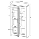 Alejo Glass Door Display Cabinet by Clayson Design