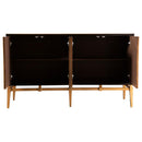 The Calandra Sunburst Parquet Storage Cabinet by Relani Family Furniture
