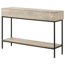 The Hollis Whitewashed Entry Console Table by Relani Family Furniture