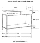The Hollis Whitewashed Entry Console Table by Relani Family Furniture