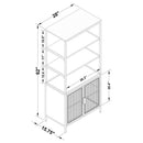 The Driftshore Cane Accent Cabinet by Relani Family Furniture