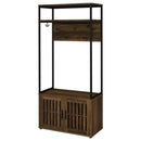 Quincy Rustic Entryway Hall Tree with Storage by Relani Family Furniture