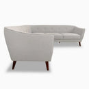 The Solaro Sculpted Velvet Sectional by Clayson Design