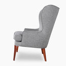 The Wells Modern Wingback Chair by Clayson Design
