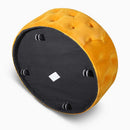The Liora Round Velvet Ottoman by Clayson Design