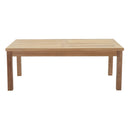 Cecilia Outdoor Patio Teak Rectangle Coffee Table