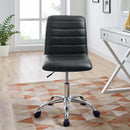 Louise Armless Mid Back Vinyl Office Chair