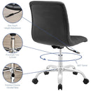 Louise Armless Mid Back Vinyl Office Chair