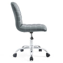 Louise Armless Mid Back Vinyl Office Chair
