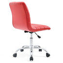 Louise Armless Mid Back Vinyl Office Chair