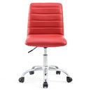 Louise Armless Mid Back Vinyl Office Chair