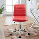Louise Armless Mid Back Vinyl Office Chair
