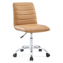 Louise Armless Mid Back Vinyl Office Chair