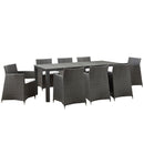 Jaiden 9 Piece Outdoor Patio Dining Set
