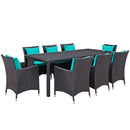 Xavier 9 Piece Outdoor Patio Dining Set