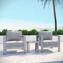 Aviana 3 Piece Outdoor Patio Aluminum Set
