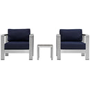 Aviana 3 Piece Outdoor Patio Aluminum Set