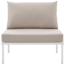 Aden Armless Outdoor Patio Aluminum Chair