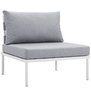 Aden Armless Outdoor Patio Aluminum Chair