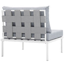 Aden Armless Outdoor Patio Aluminum Chair