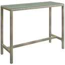 Maisie Outdoor Patio Wicker Rattan Large Bar Table