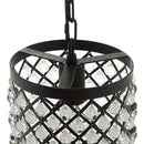 Nyomi Glass and Metal Pendant Chandelier