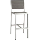 Aviana Armless Bar Stool Outdoor Patio Aluminum Set of 2