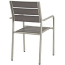 Aviana Outdoor Patio Aluminum Dining Rounded Armchair Set of 2