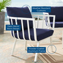 Howard Outdoor Patio Aluminum Armchair