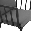 Howard Outdoor Patio Aluminum Armchair Set of 2