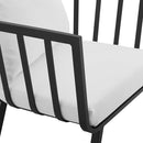 Howard Outdoor Patio Aluminum Armchair Set of 2