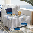 Santiago 32" Outdoor Patio Wicker Rattan Coffee Table