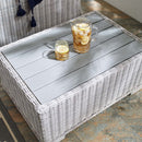 Santiago 32" Outdoor Patio Wicker Rattan Coffee Table