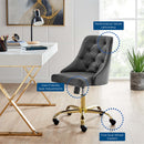 Jude Tufted Swivel Performance Velvet Office Chair