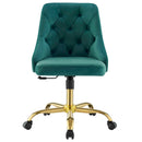 Jude Tufted Swivel Performance Velvet Office Chair