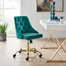 Jude Tufted Swivel Performance Velvet Office Chair
