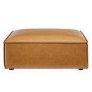 Rhea Vegan Leather Ottoman