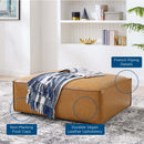 Rhea Vegan Leather Ottoman