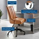 Marisol Channel Tufted Vegan Leather Office Chair