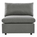 Liberty Overstuffed Outdoor Patio Armless Chair